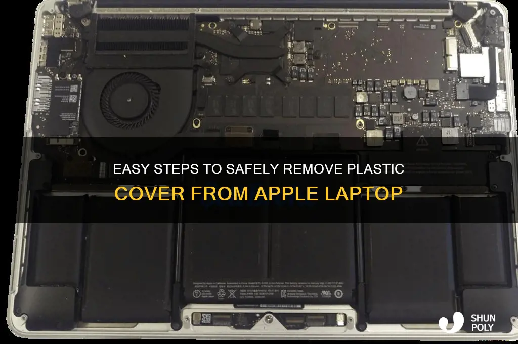 how to remove a plastic cover from apple laptop