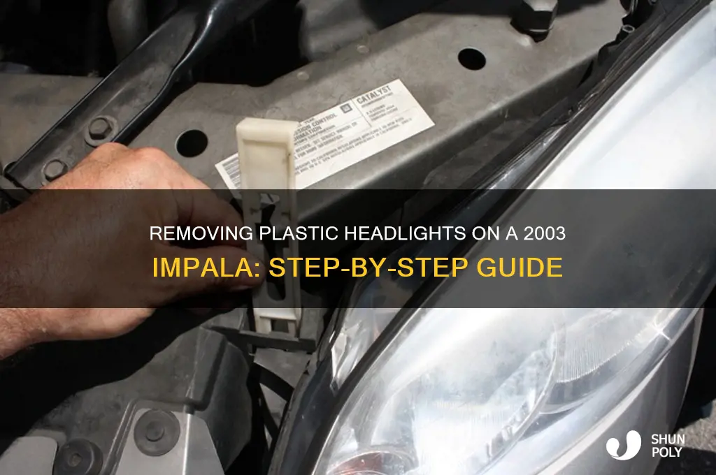 how to remove a plastic headlight on a 2003 impala