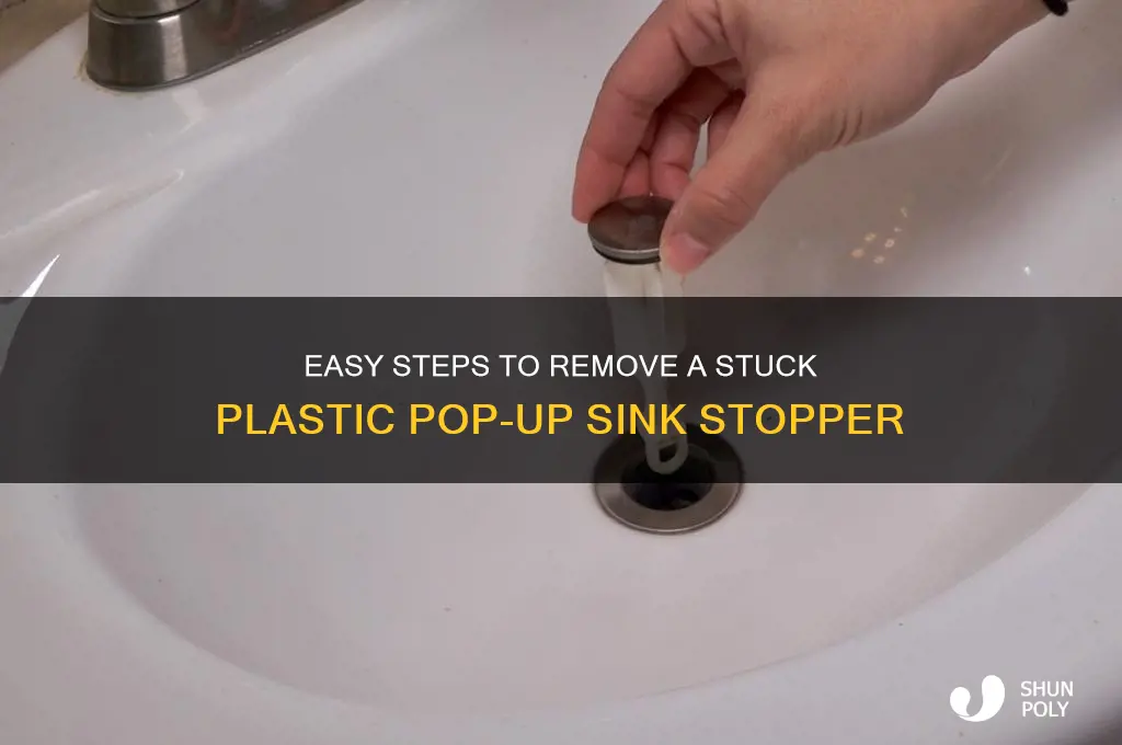 how to remove a plastic pop up sink stopper
