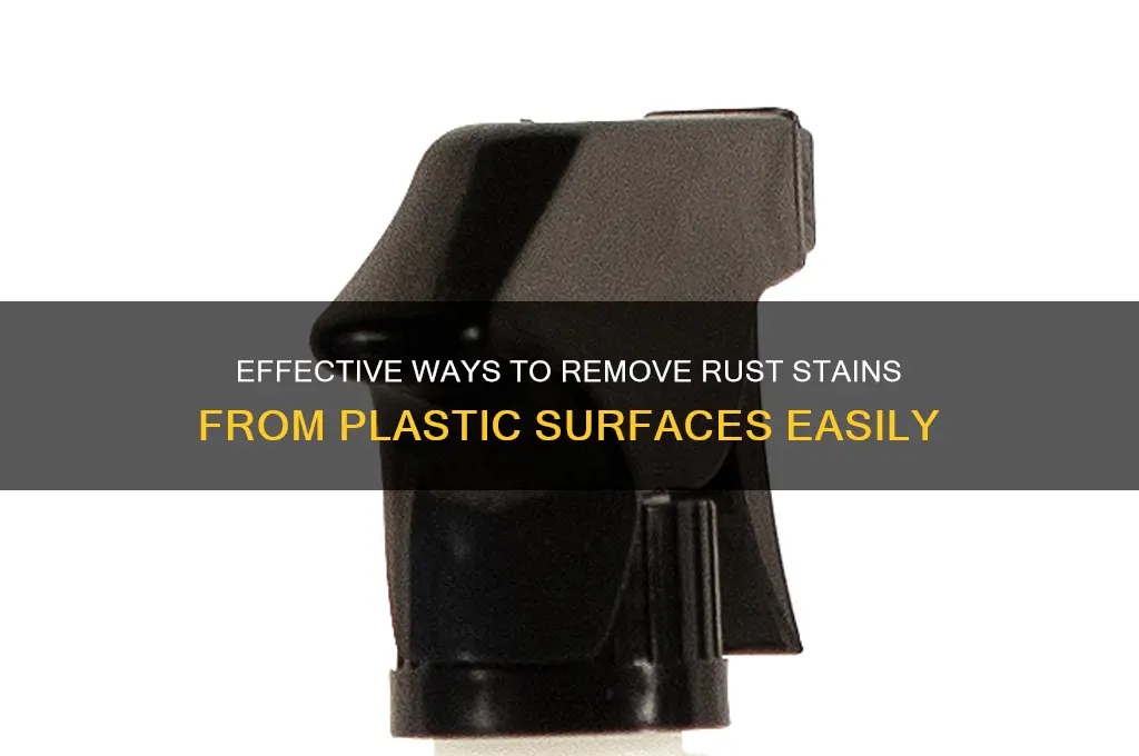 how to remove a rust stain from plastic