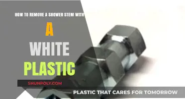 Easy Guide: Removing a Shower Stem with White Plastic