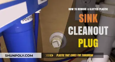 Easy Steps to Remove a Slotted Plastic Sink Cleanout Plug