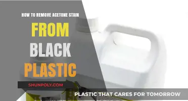 Effective Methods to Remove Acetone Stains from Black Plastic Surfaces