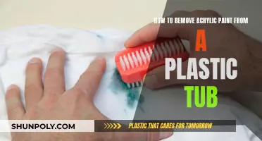 Removing Acrylic Paint from a Plastic Tub: Effective Methods