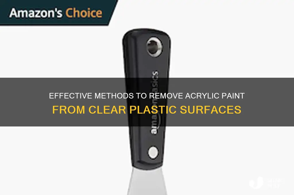 how to remove acrylic paint from clear plastic