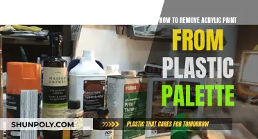 Easy Acrylic Paint Removal from Plastic Palettes