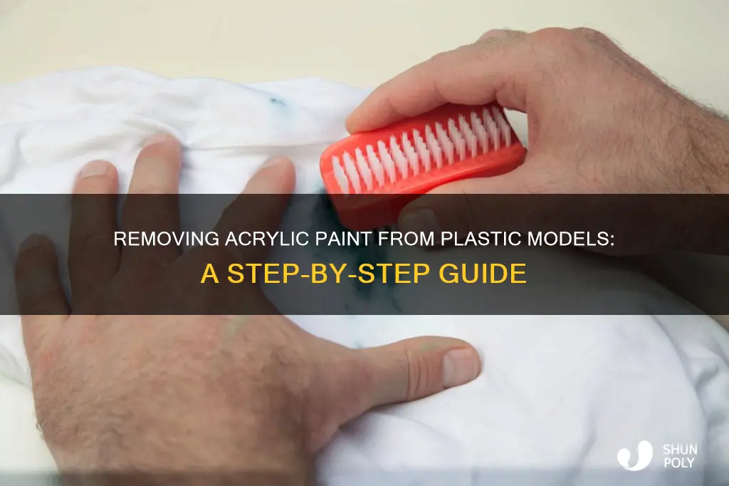 how to remove acrylic paint plastic model