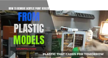 Removing Acrylic Paint Sealer from Plastic Models Efficiently