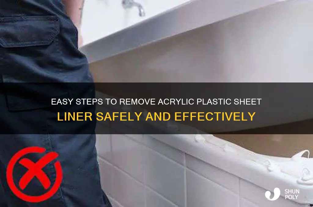 how to remove acrylic plastic sheet liner