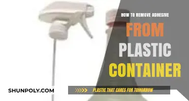 Effective Ways to Remove Adhesive from Plastic Containers