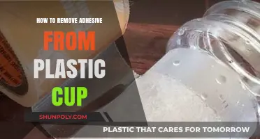 Effective Ways to Remove Adhesive from Plastic Cups Easily
