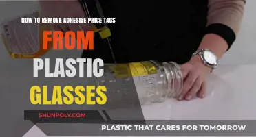 Effortless Ways to Remove Sticky Price Tags from Plastic Glasses