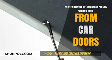 Removing Aftermarket Plastic Window Trim from Car Doors: A Step-by-Step Guide