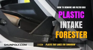 Removing Forester Air Filter Box Plastic Intake: Step-by-Step Guide
