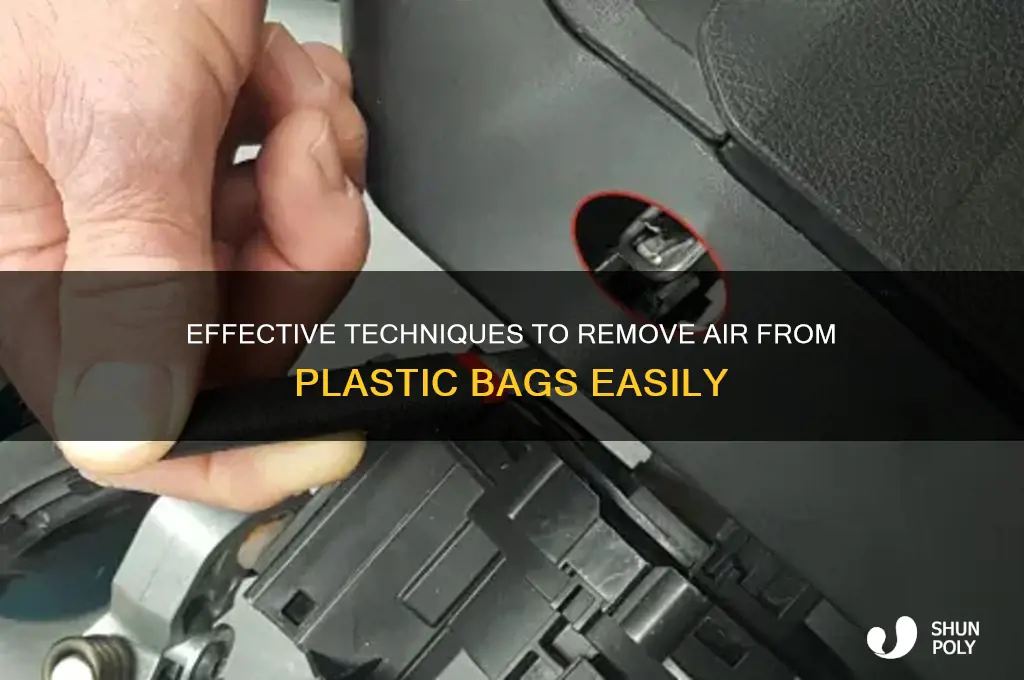how to remove air from a plastic bag