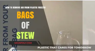 Efficiently Removing Air from Plastic Freezer Bags for Perfectly Stored Stew