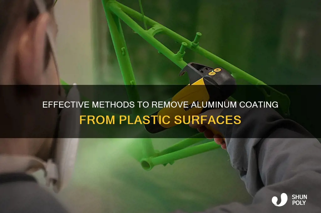 how to remove aluminum coat from plastic
