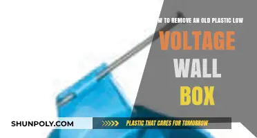 Easy Steps to Remove an Old Plastic Low Voltage Wall Box