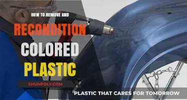 Revive Your Colored Plastic: Easy Removal and Reconditioning Techniques
