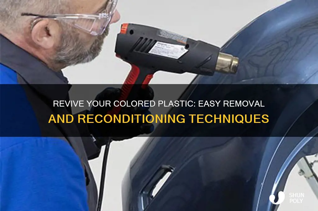 how to remove and recondition colored plastic