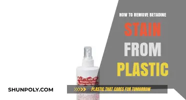 Effective Ways to Remove Betadine Stains from Plastic Surfaces