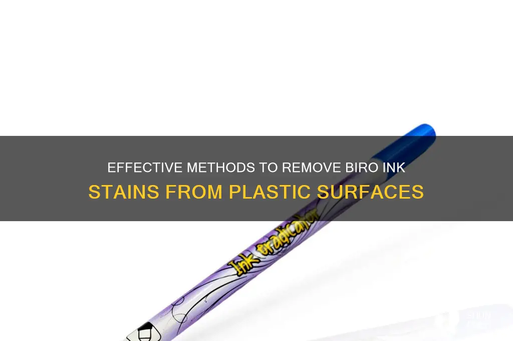 how to remove biro from plastic