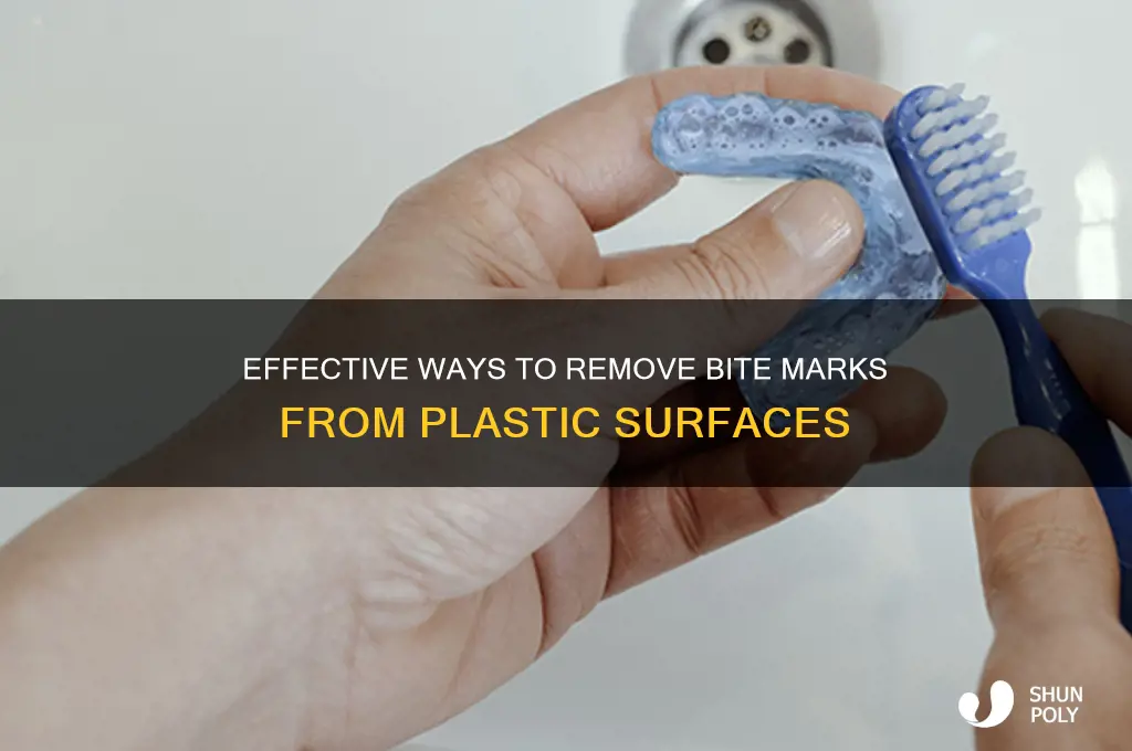 how to remove bite marks from plastic