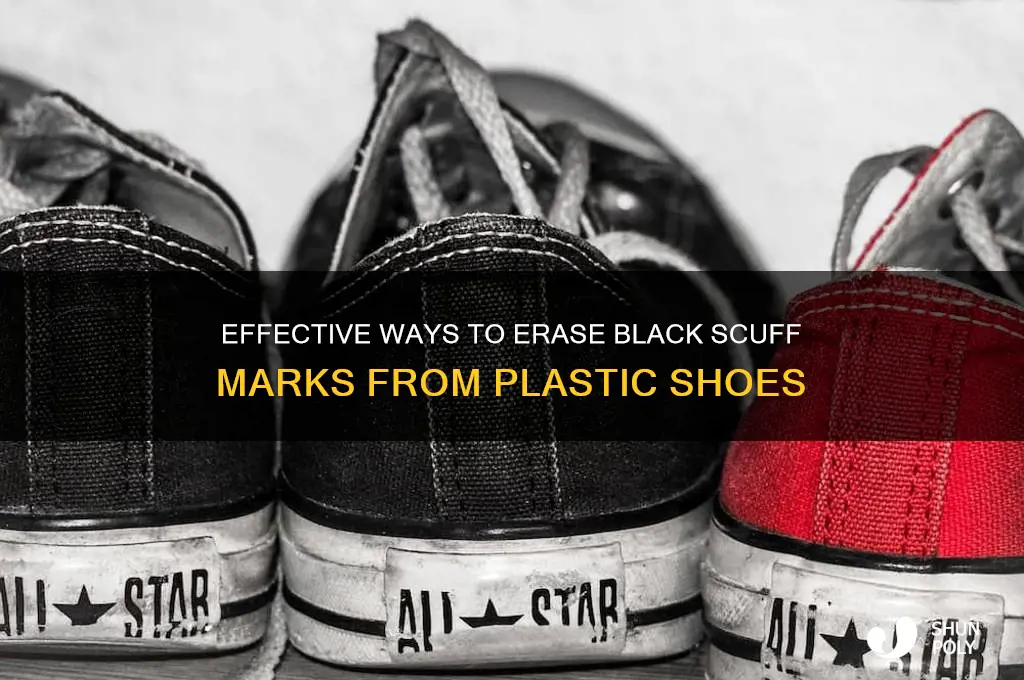 how to remove black marks from plastic shoes