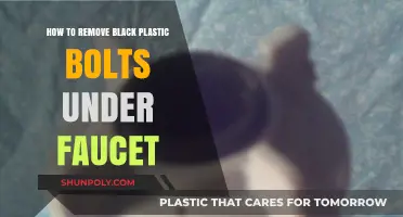 Easy Steps to Remove Black Plastic Bolts Under Your Faucet