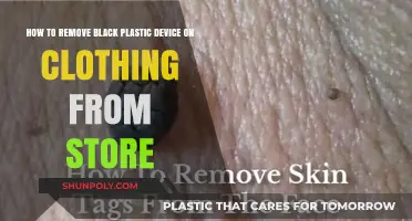 Quickly Remove Store Black Plastic Tags from Clothing: A Simple Guide