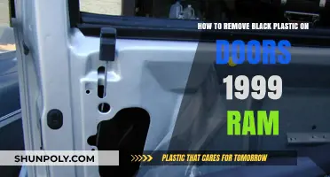 Removing Black Plastic Door Panels on a 1999 Dodge Ram