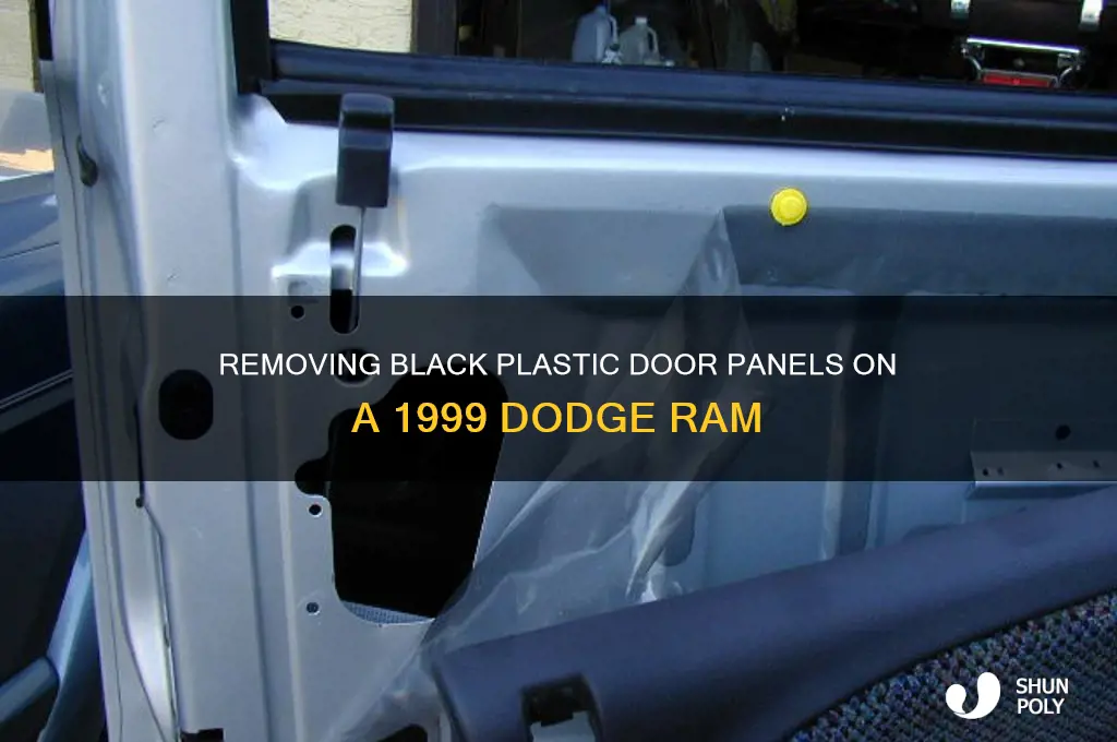 how to remove black plastic on doors 1999 ram