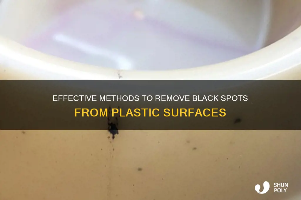 how to remove black spots from plastic