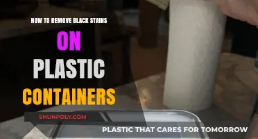 Eradicating Black Stains from Plastic Containers