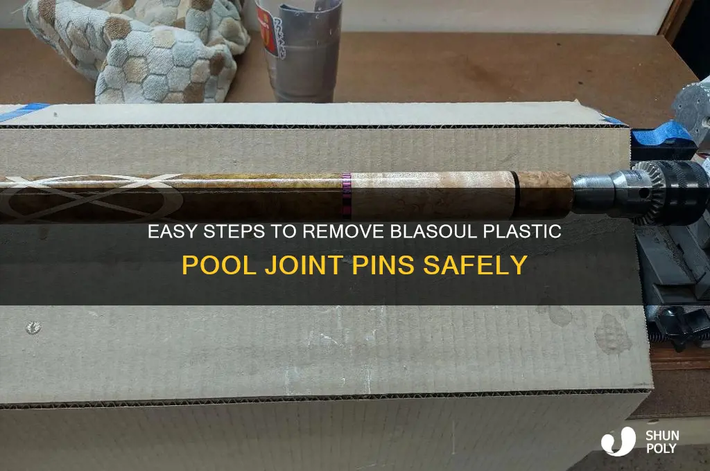 how to remove blasoul plastic pool joint pins