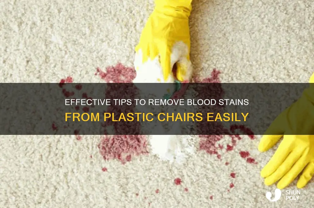 how to remove blood stains from plastic chair