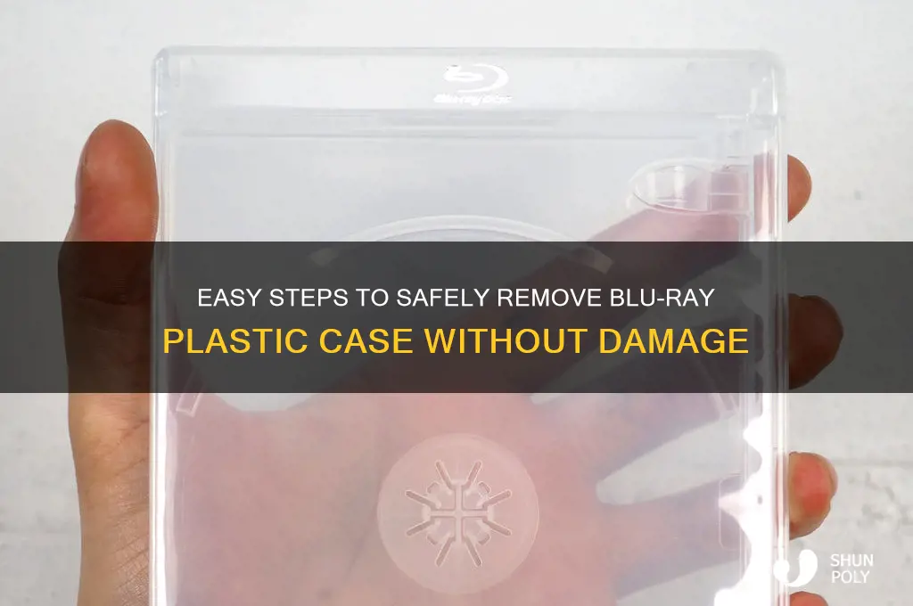 how to remove blu-ray plastic case