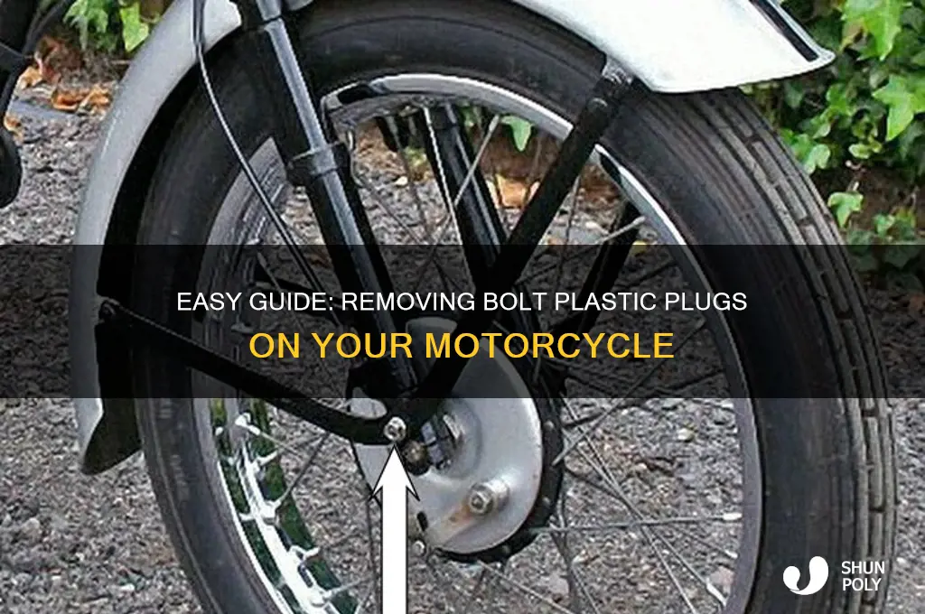 how to remove bolt plastic plugs on motorcycle