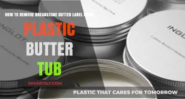 Effortless Removal: Peel Breakstone Butter Label from Plastic Tub