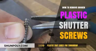 Efficiently Remove Broken Plastic Shutter Screws: A Step-by-Step Guide