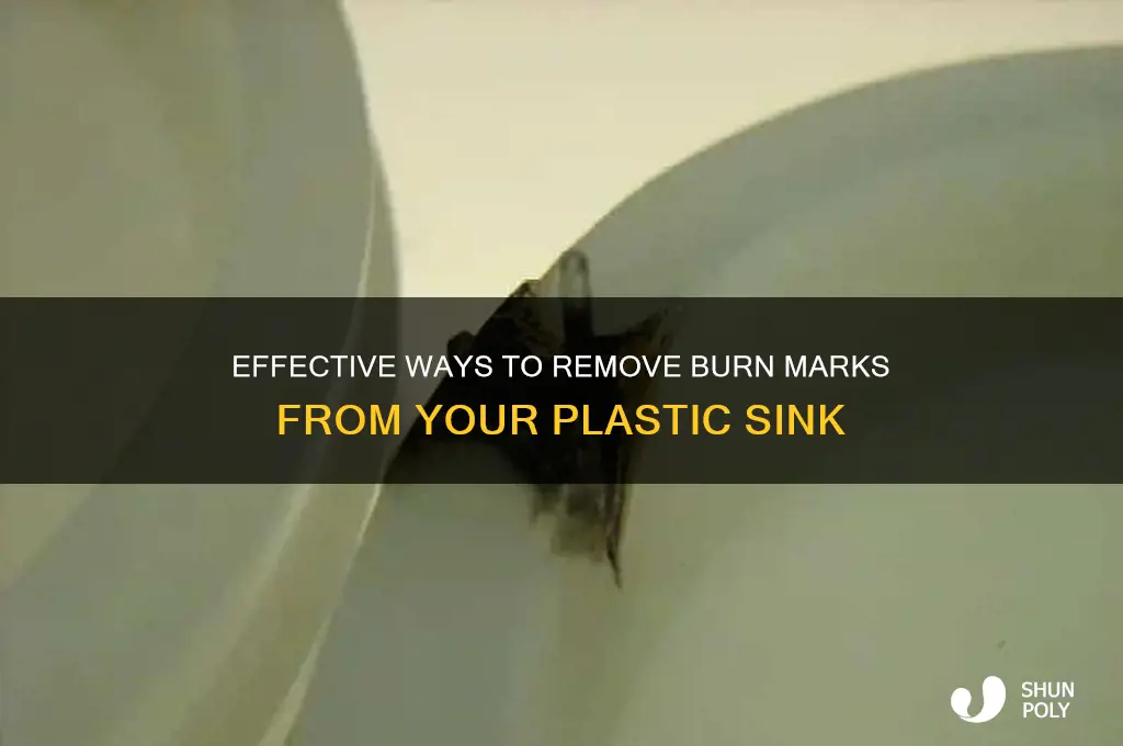 how to remove burn marks from plastic sink