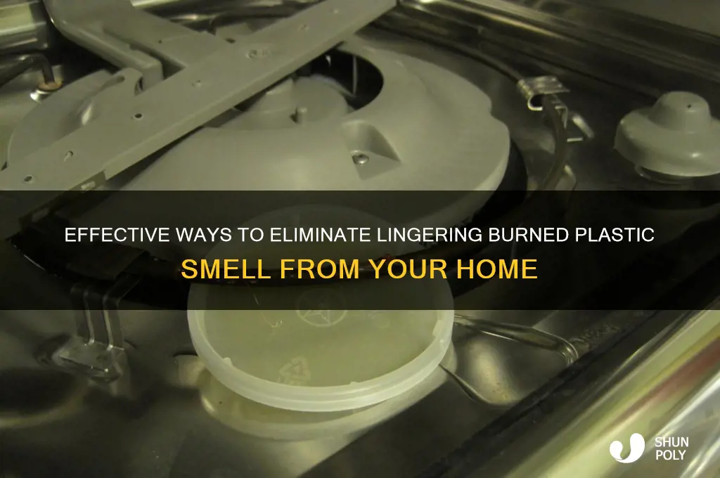 how to remove burned plastic smell
