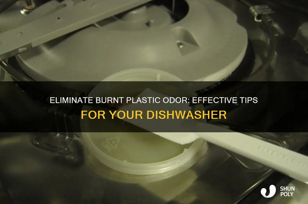 how to remove burnt plastic smell from dishwasher