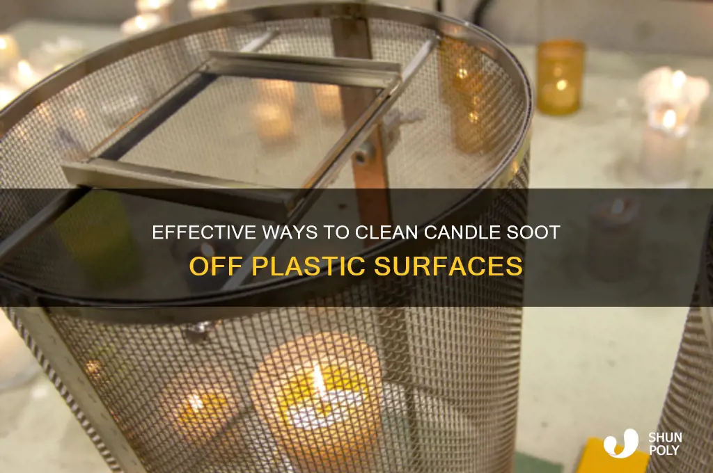 how to remove candle soot from plastic