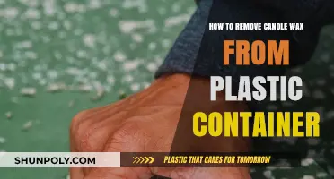 Wax Removal: Plastic Containers
