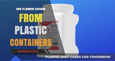 Removing Capsaicin: Cleaning Plastic Containers
