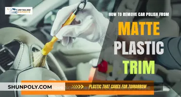 Safely Removing Car Polish from Matte Plastic Trim: A Step-by-Step Guide