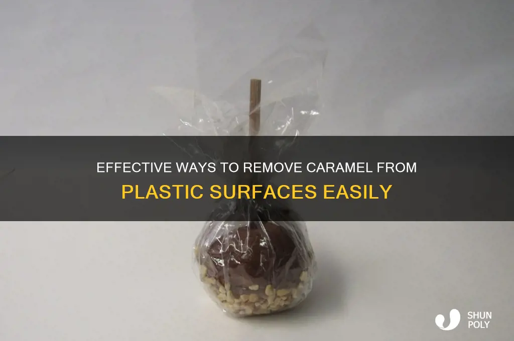 how to remove caramel from plastic
