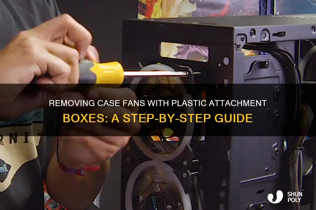 how to remove case fan with plastic attachment boxx