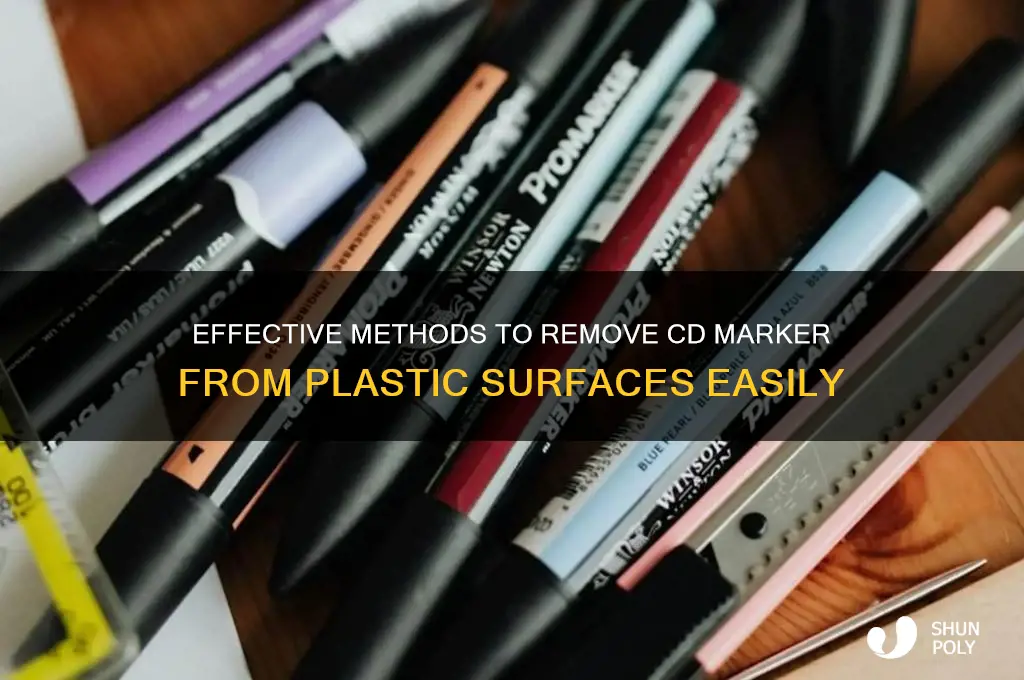 how to remove cd marker from plastic